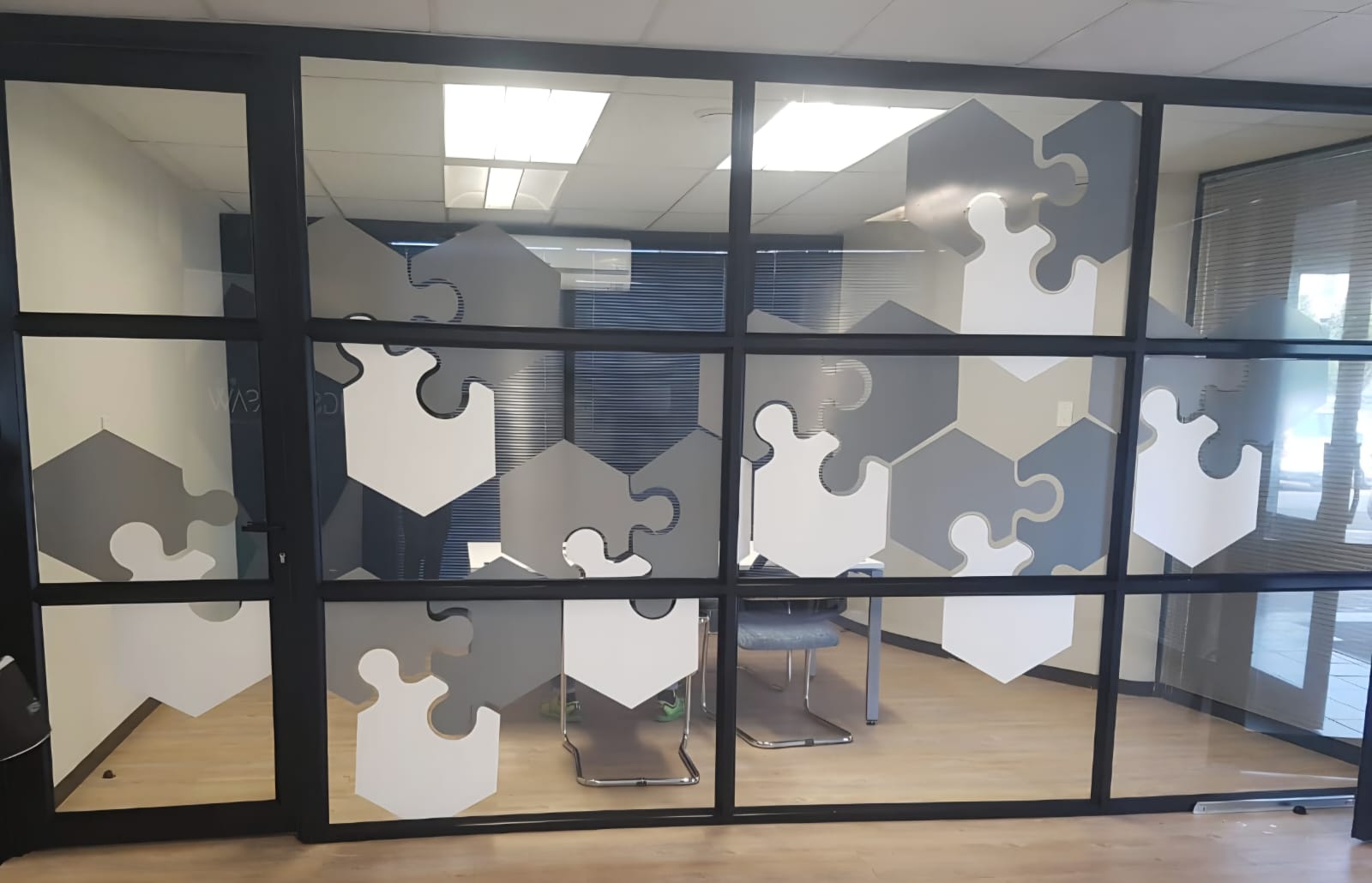 Frosted glass example